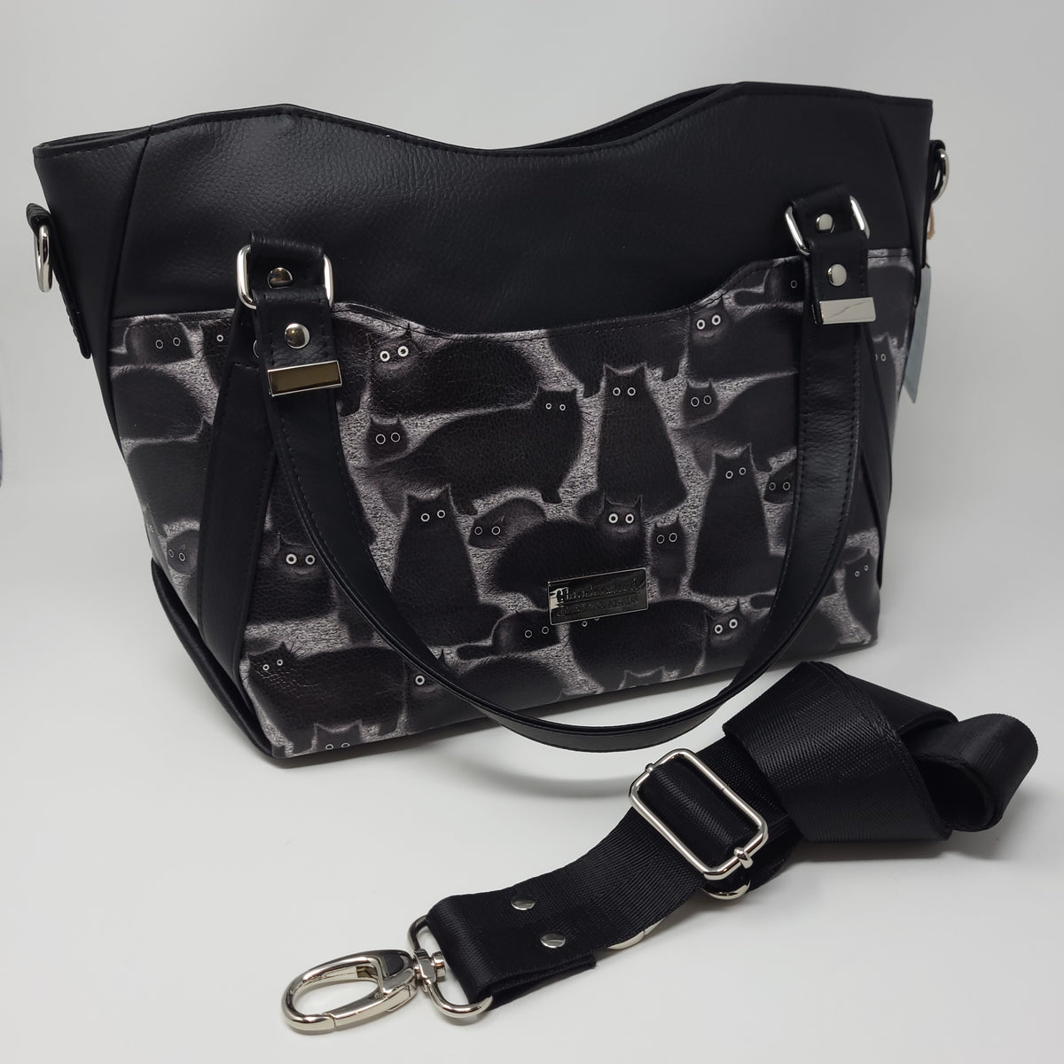 バッグ Black Cat 再入荷]黒猫の本型バッグ 