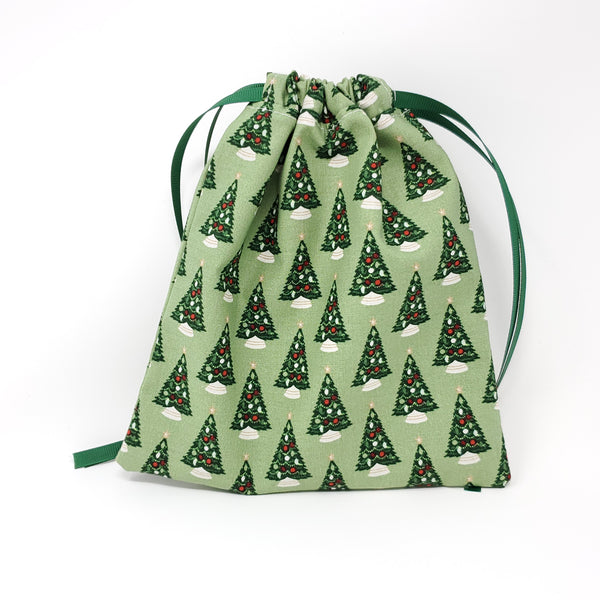 Reusable Gift Bag - Christmas Trees - Small