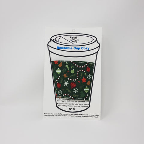 Reusable Cup Cozy - Ornaments
