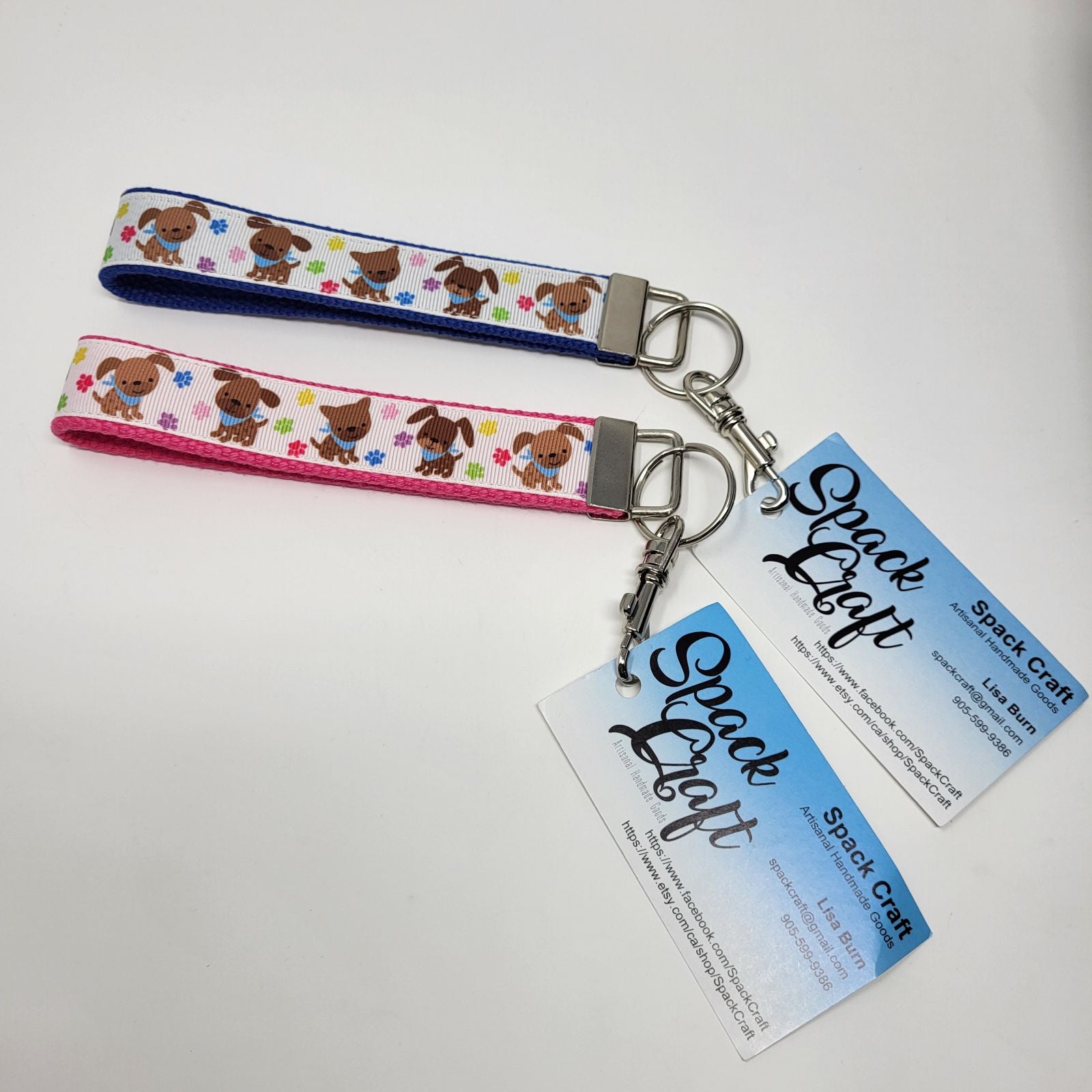 Keychain Wristlet - Puppies