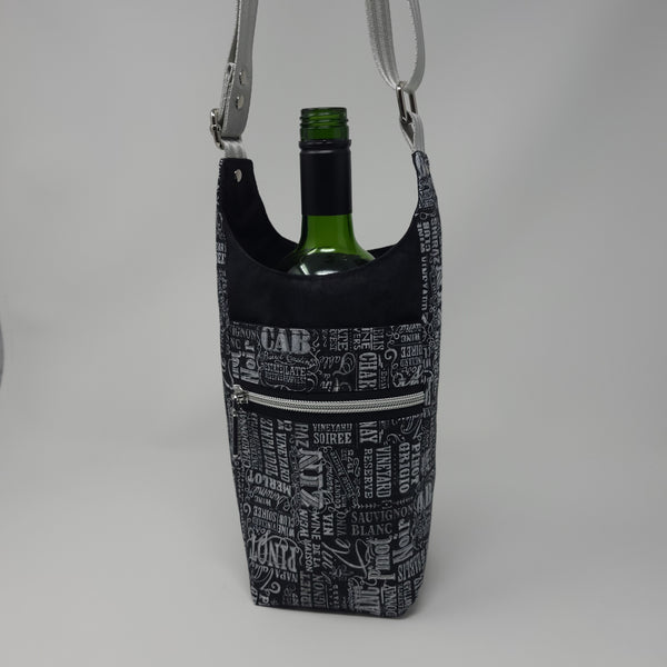 H2O2Go Crossbody Water Bottle Bag - Wine Varieties