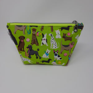 Wedge Bag - Small - Lime Green Dogs