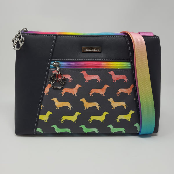 Sunshine Crossbody - Rainbow Dachshunds