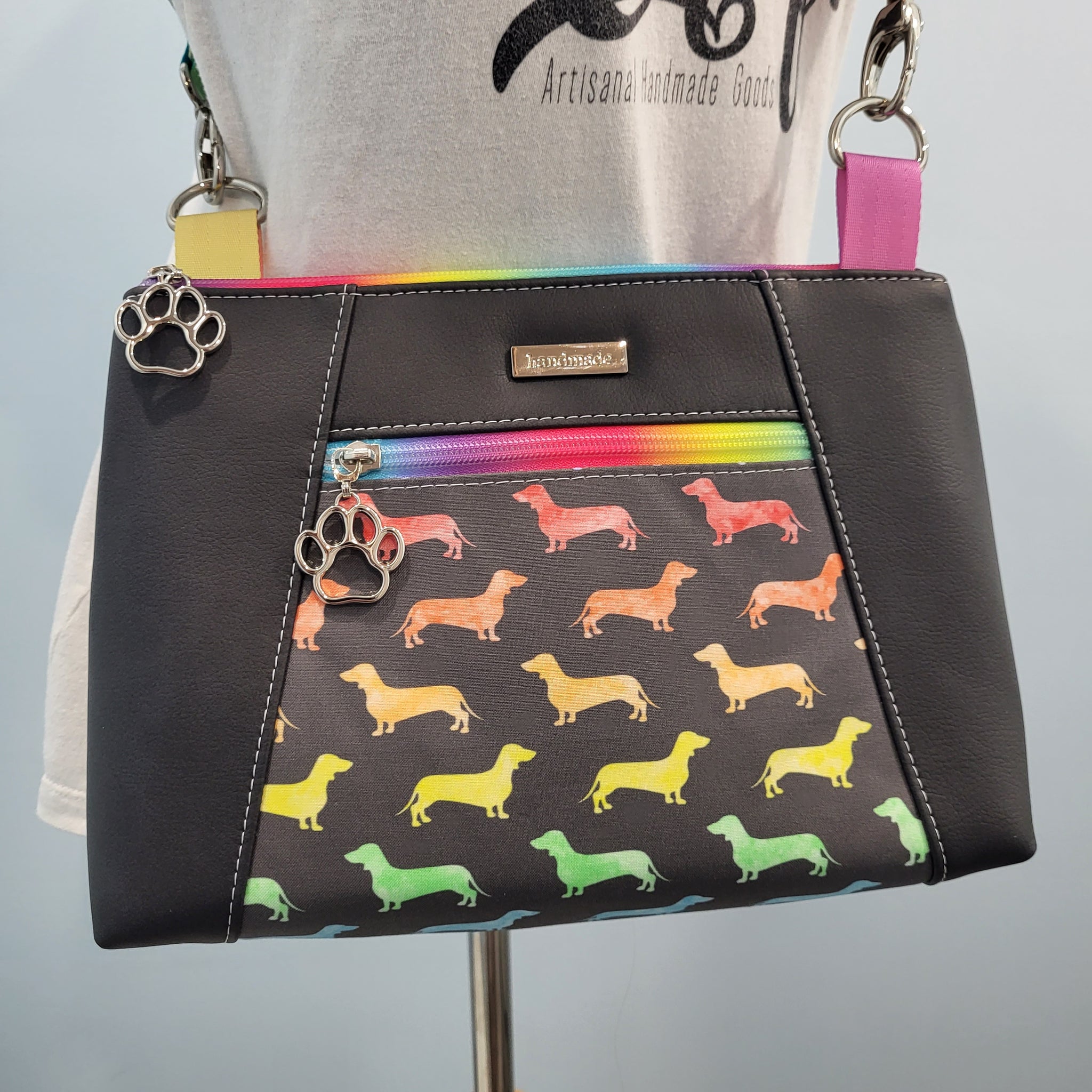 Sunshine Crossbody - Rainbow Dachshunds