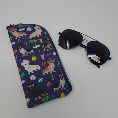 Sunglasses Pouch - Beach Weens (Navy)