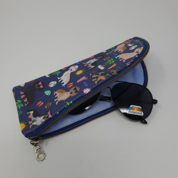 Sunglasses Pouch - Beach Weens (Navy)