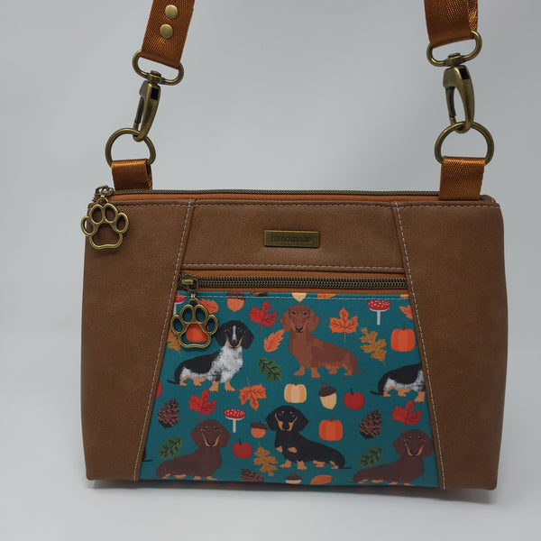 Sunshine Crossbody - Autumn Dachshunds