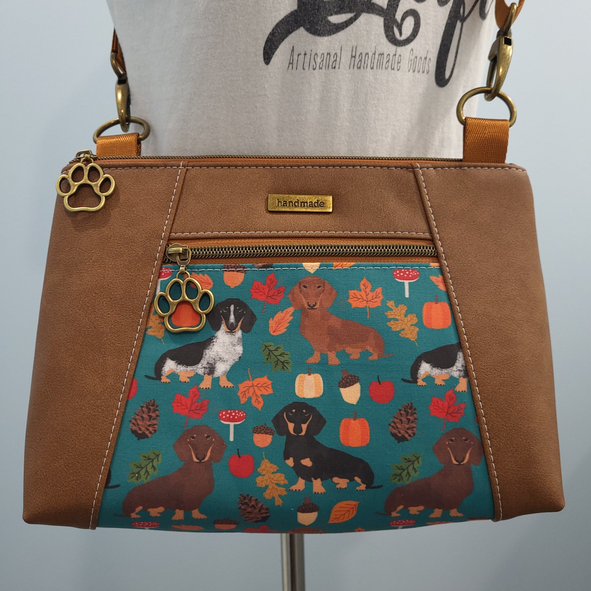 Sunshine Crossbody - Autumn Dachshunds