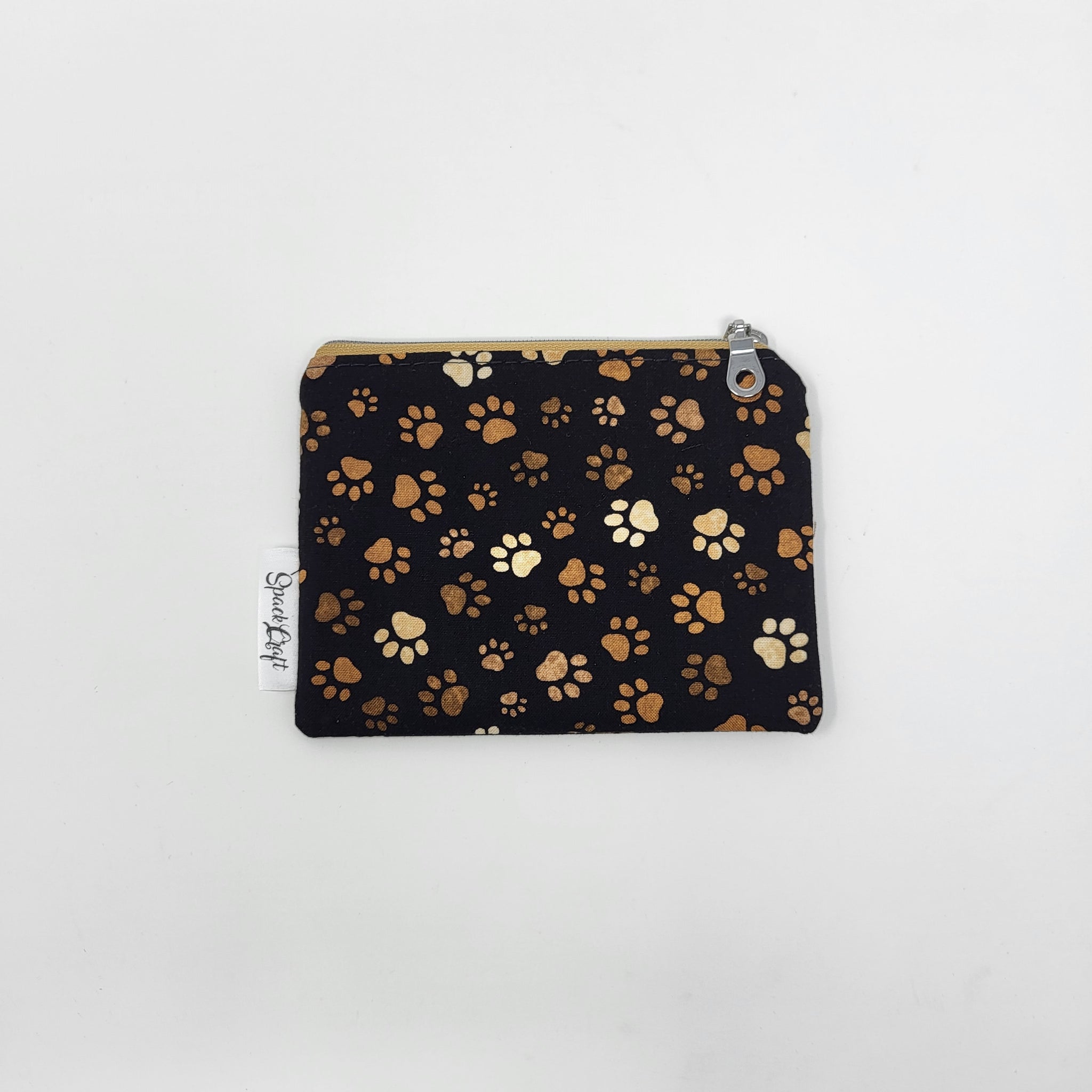 Change Purse - Brown Paw Prints