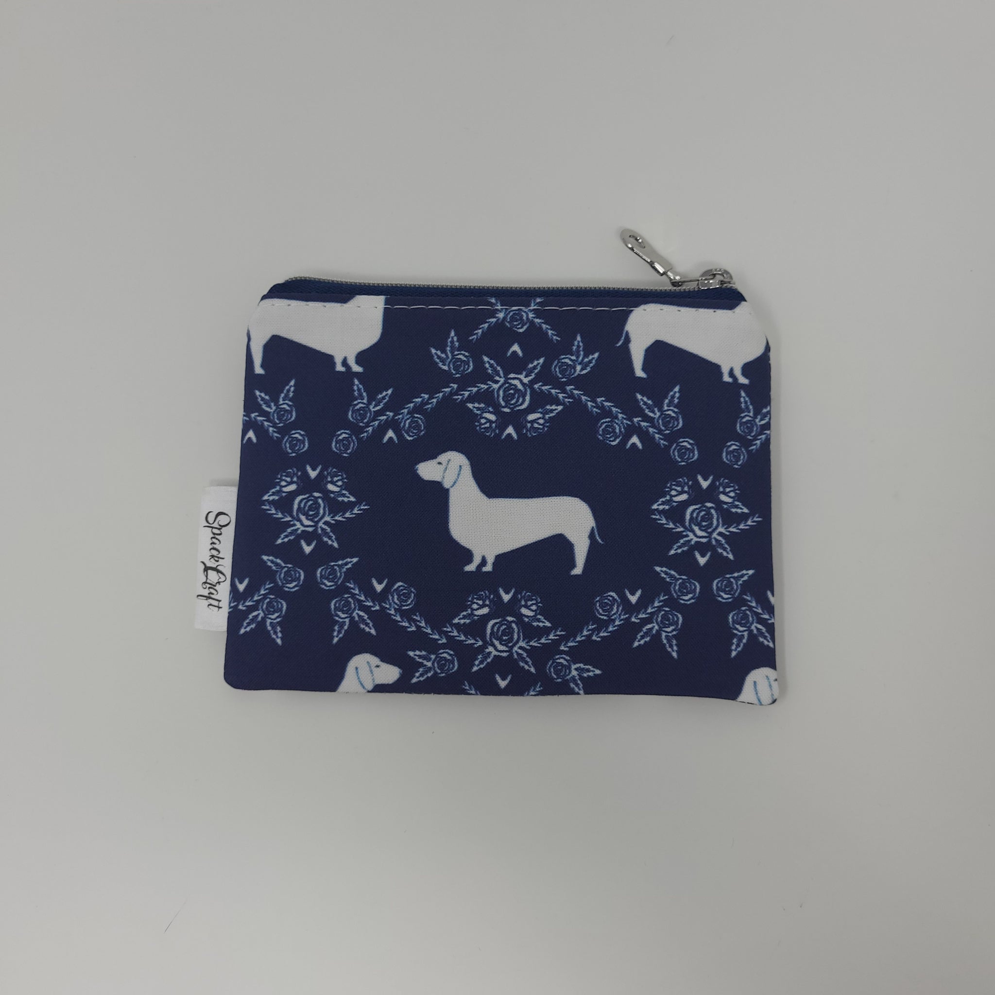 Change Purse - Navy Dachschund