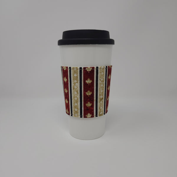 Reusable Cup Cozy - Canada Stripe