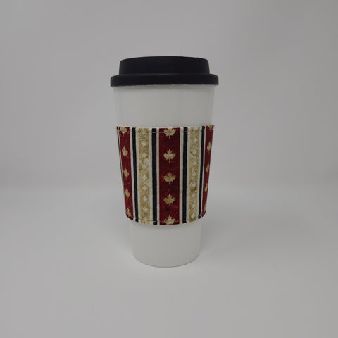 Reusable Cup Cozy - Canada Stripe