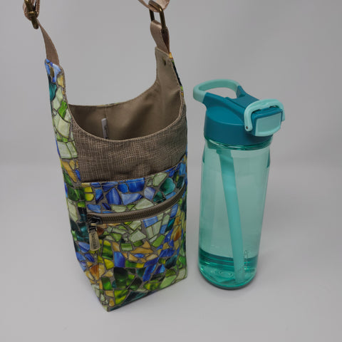 H2O2Go Crossbody Water Bottle Bag - Sea Glass