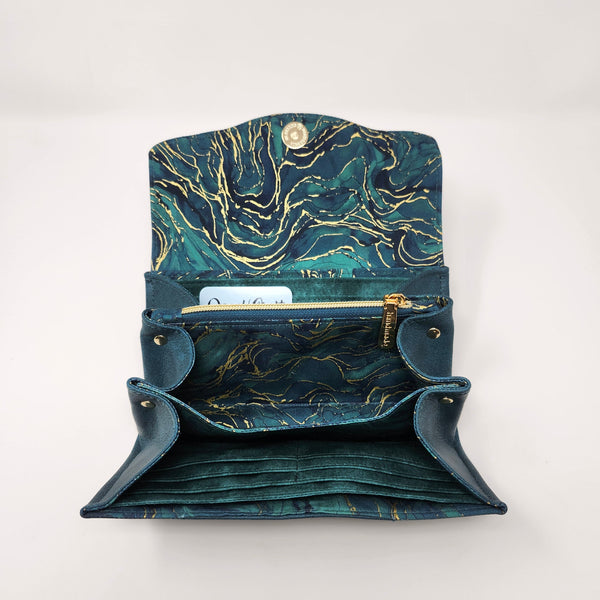 Necessary Clutch Wallet - Teal Mora - Midas Touch