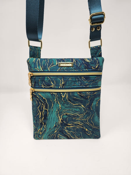 Zip and Go Purse - Teal Midas Touch