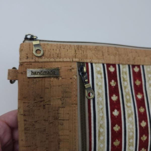 Zippy Clutch - Canada Stripe