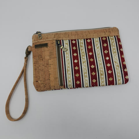 Zippy Clutch - Canada Stripe