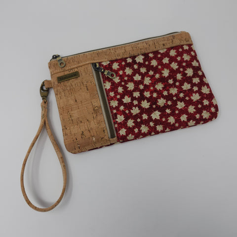 Zippy Clutch - Maple Leaves