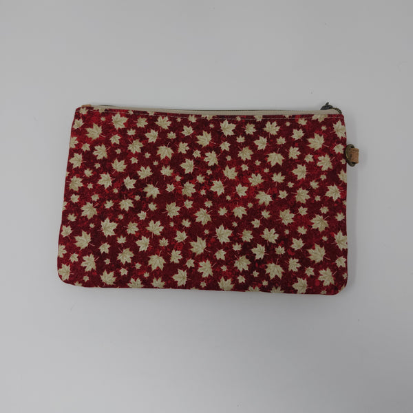 Zippy Clutch - Maple Leaves