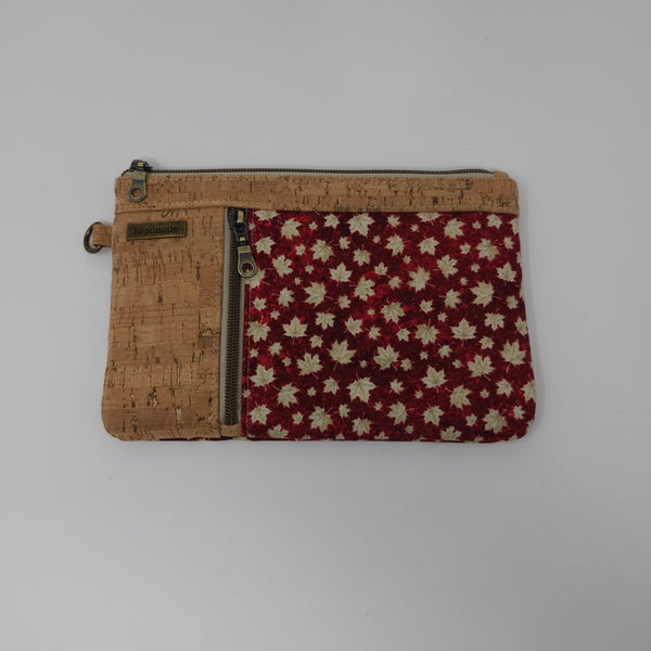 Zippy Clutch - Maple Leaves