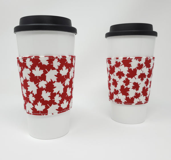 Reusable cup cozy - Canada - Pictured on a cup