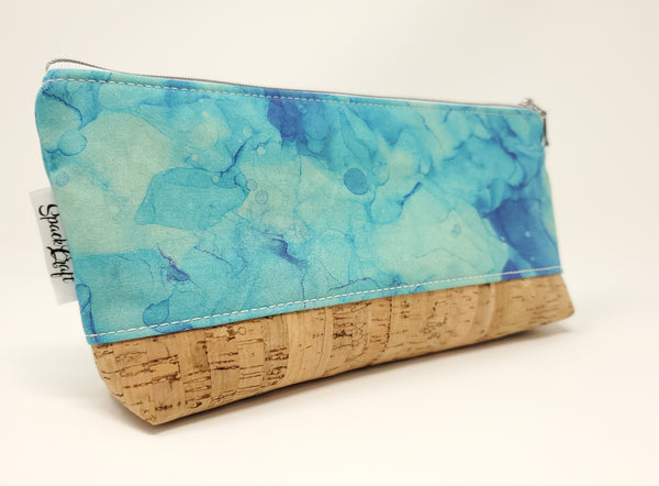 Essential Oil Bag - Teal Alcohol Ink Print