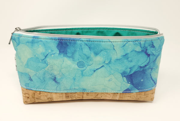 Essential Oil Bag - Teal Alcohol Ink Print