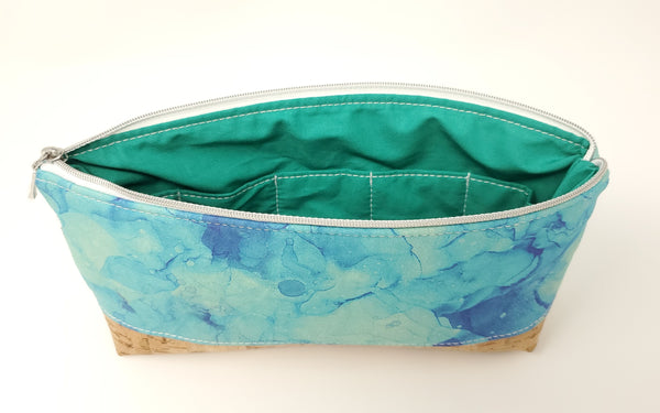 Essential Oil Bag - Teal Alcohol Ink Print