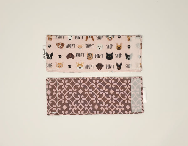 Reusable Drink Cozy - Adopt, Don't Shop (Pink)