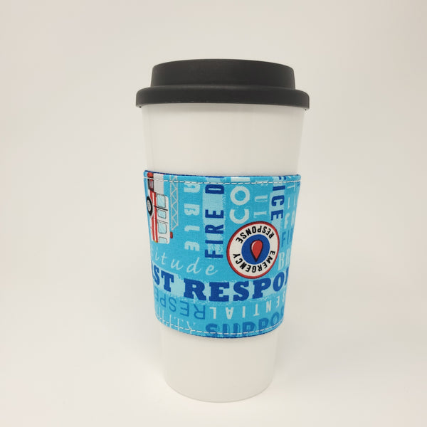 Reusable Cup Cozy - Thank You (First Responders)