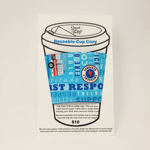 Reusable Cup Cozy - Thank You (First Responders)