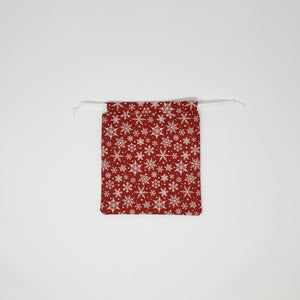 Reusable Gift Bag - Snowflakes - Small