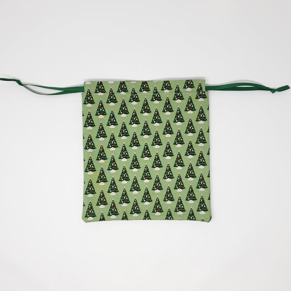 Reusable Gift Bag - Christmas Trees - Medium