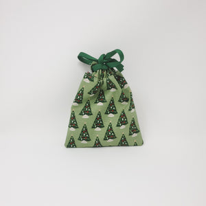 Reusable Gift Bag - Christmas Trees - Extra Small