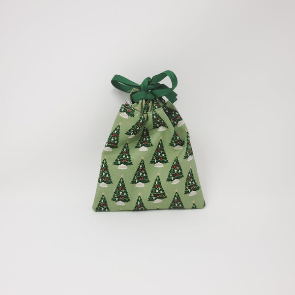 Reusable Gift Bag - Christmas Trees - Extra Small