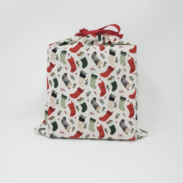 Reusable Gift Bag - Stockings - Medium