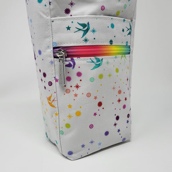 H2O2Go Crossbody Water Bottle Bag - Fairy Dust (Grey)