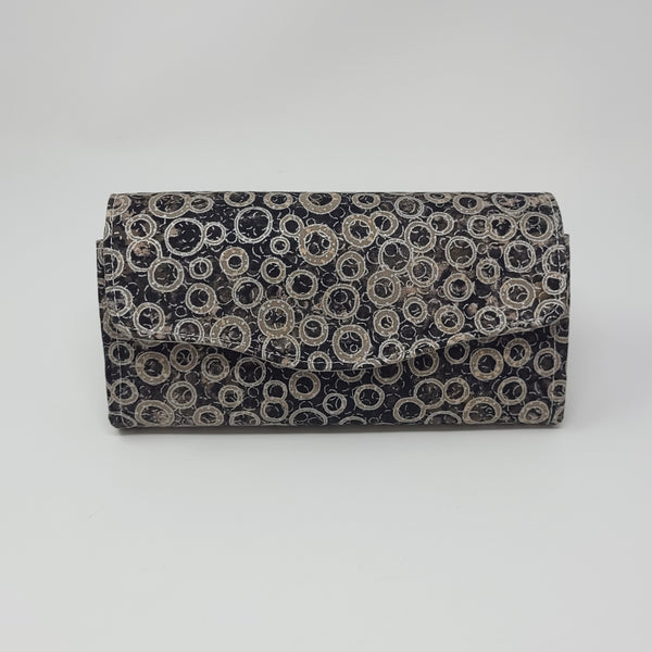 Necessary Clutch Wallet - Shimmer (Black, Metallic Silver)