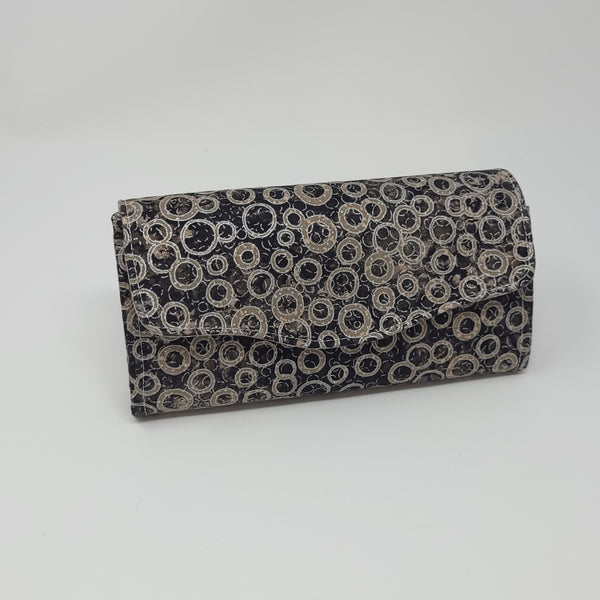 Necessary Clutch Wallet - Shimmer (Black, Metallic Silver)