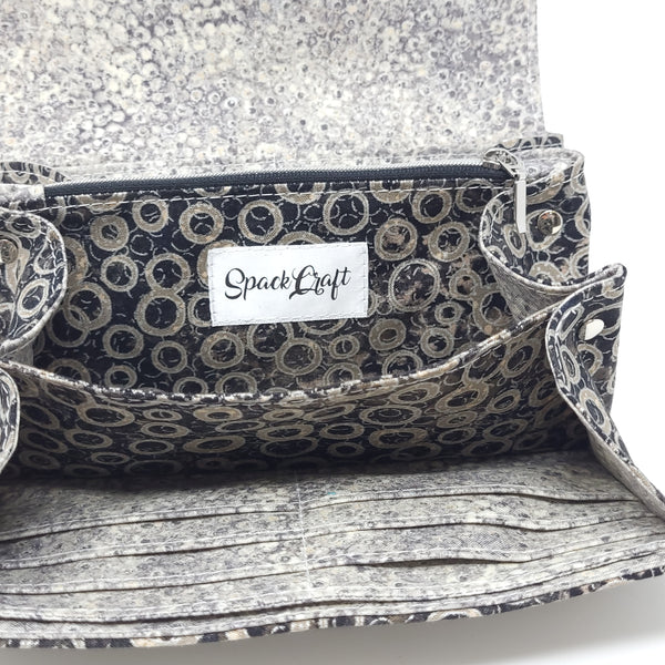 Necessary Clutch Wallet - Shimmer (Black, Metallic Silver)