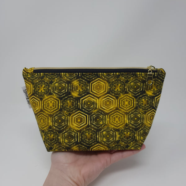 Wedge Bag - Small - Gold Queen Honeycomb