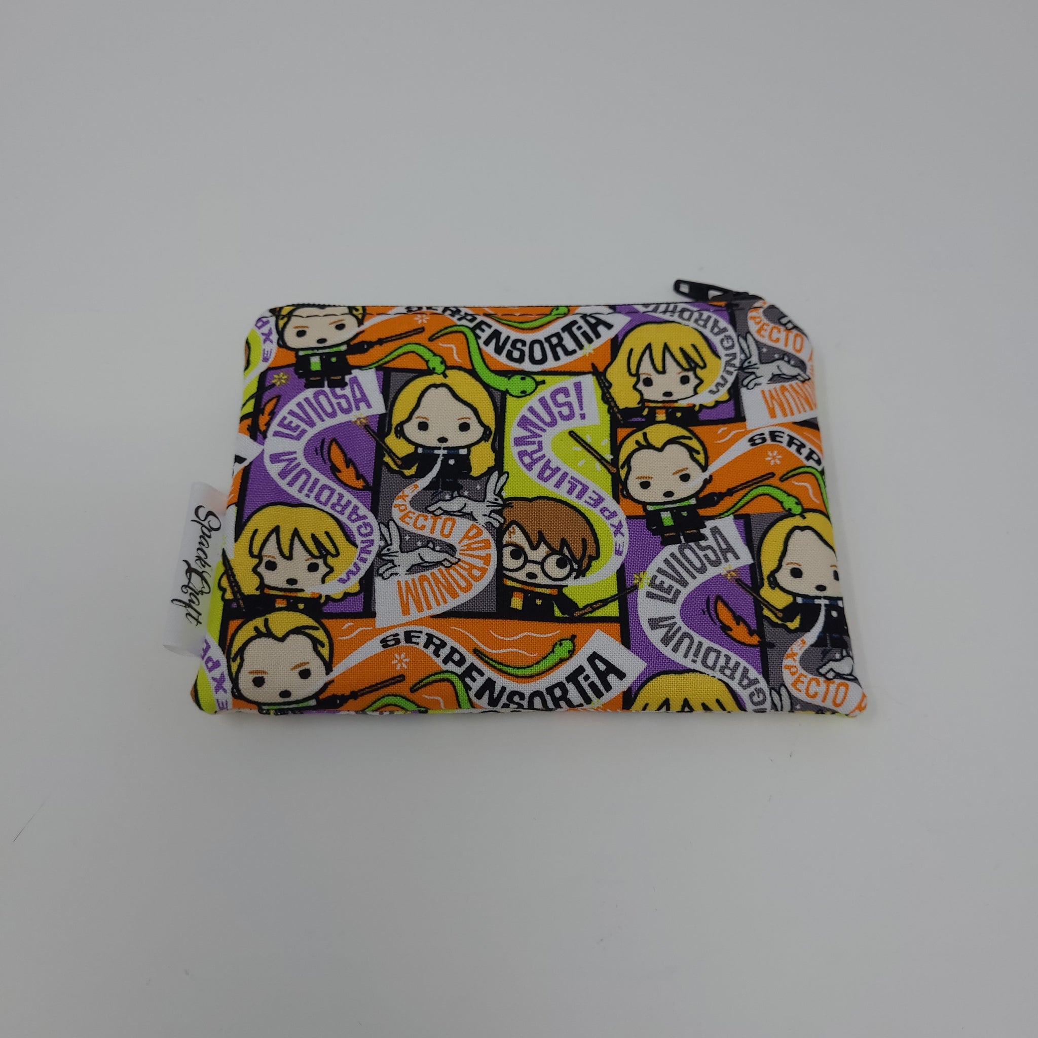 Change Purse - Spell Casts - Made with Harry Potter Halloween Fabric