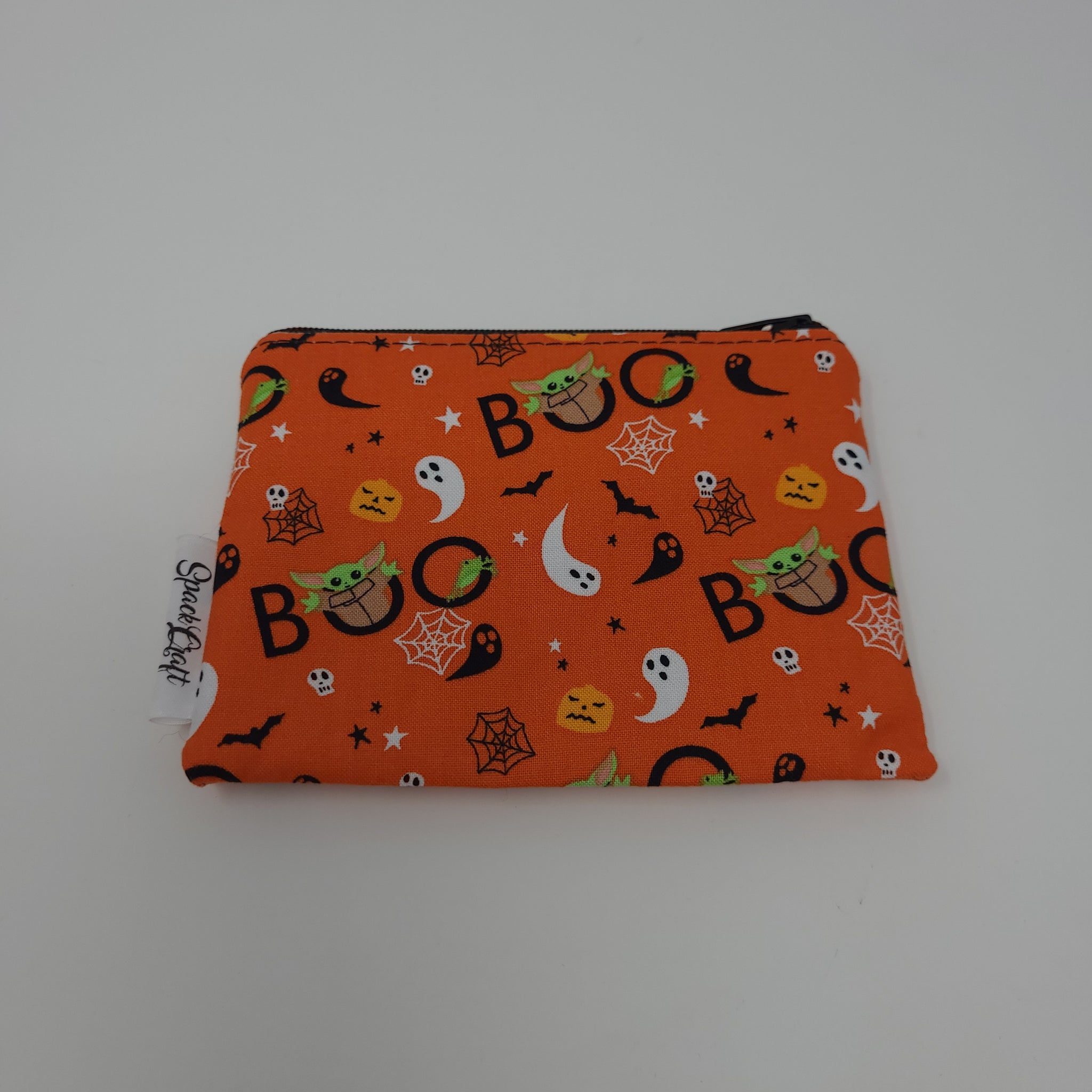 Change Purse - Baby Yoda Boo - Made with Star Wars Halloween Fabric