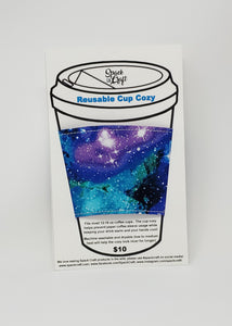 Reusable cup cozy - Galaxy - in package