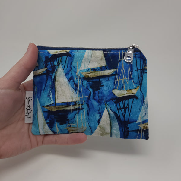 Change Purse - Sail Boats