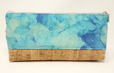 Essential Oil Bag - Teal Alcohol Ink Print