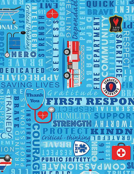 Reusable Cup Cozy - Thank You (First Responders)