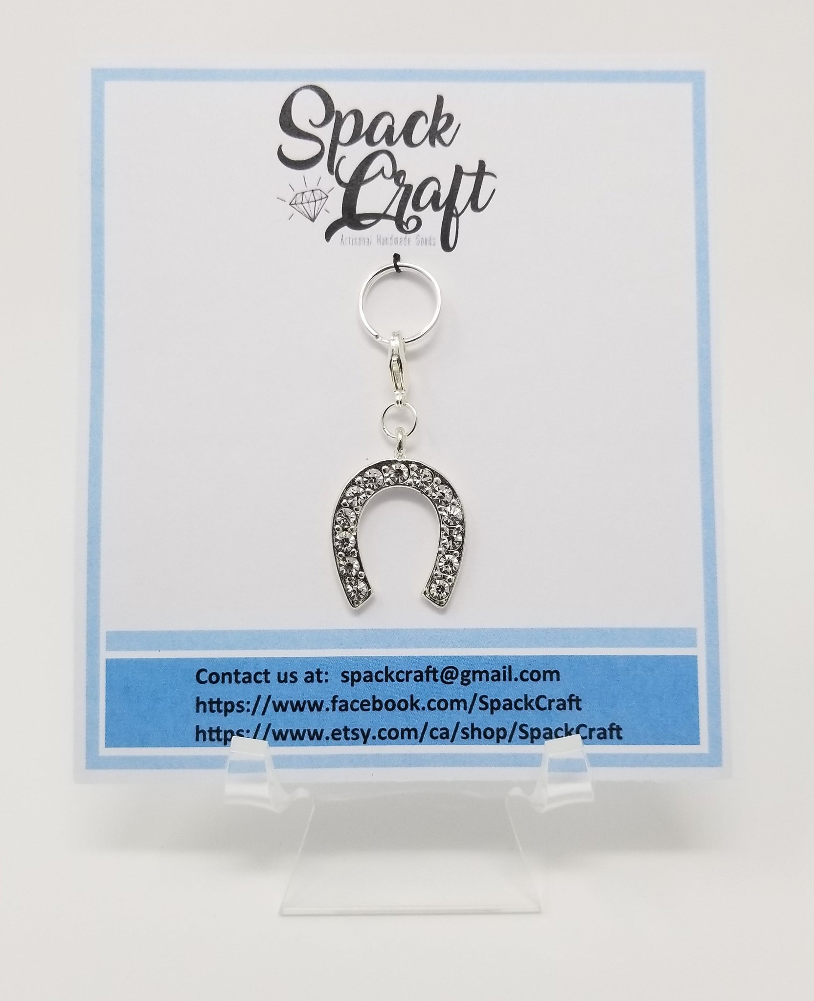 Charm - Rhinestone Lucky Horseshoe