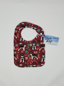 Baby Bib - Christmas Schnauzers