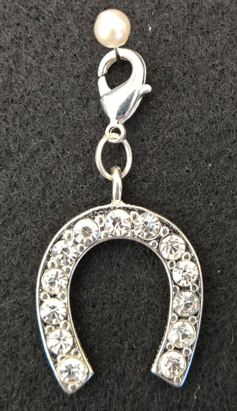 Charm - Rhinestone Lucky Horseshoe